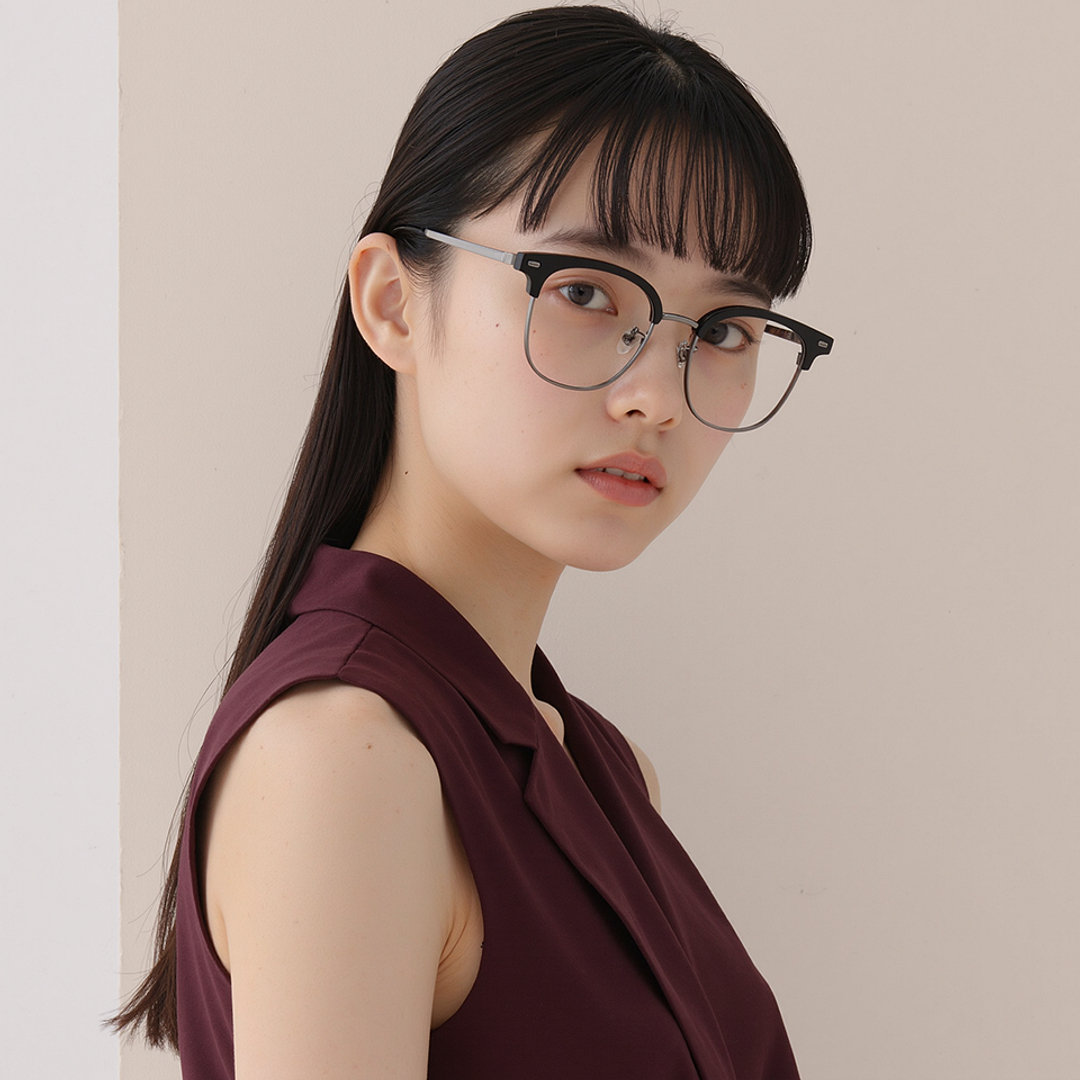 Lenskart Black Full Rim Clubmaster right side