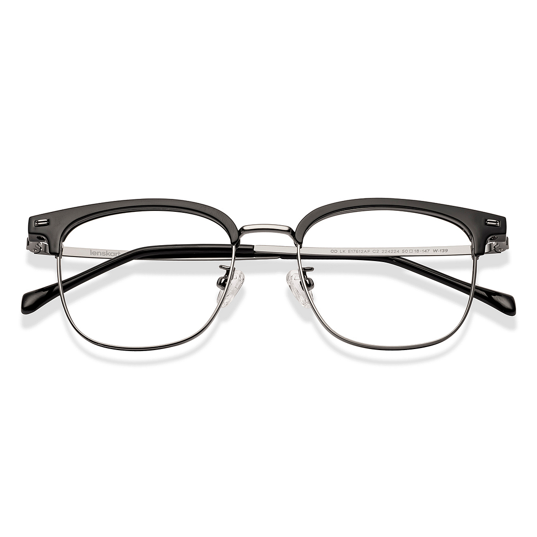 Lenskart Black Full Rim Clubmaster left side
