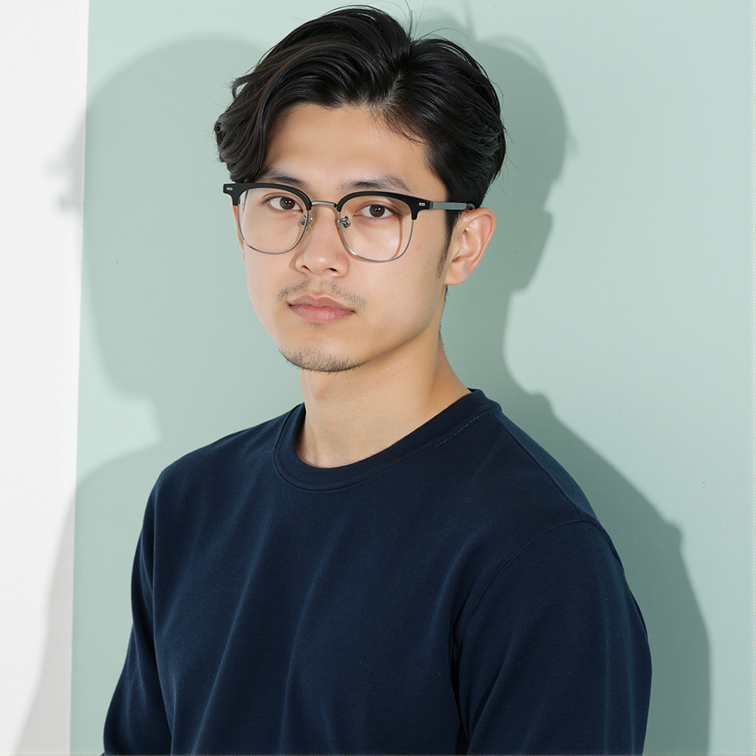 Lenskart Black Full Rim Clubmaster right side