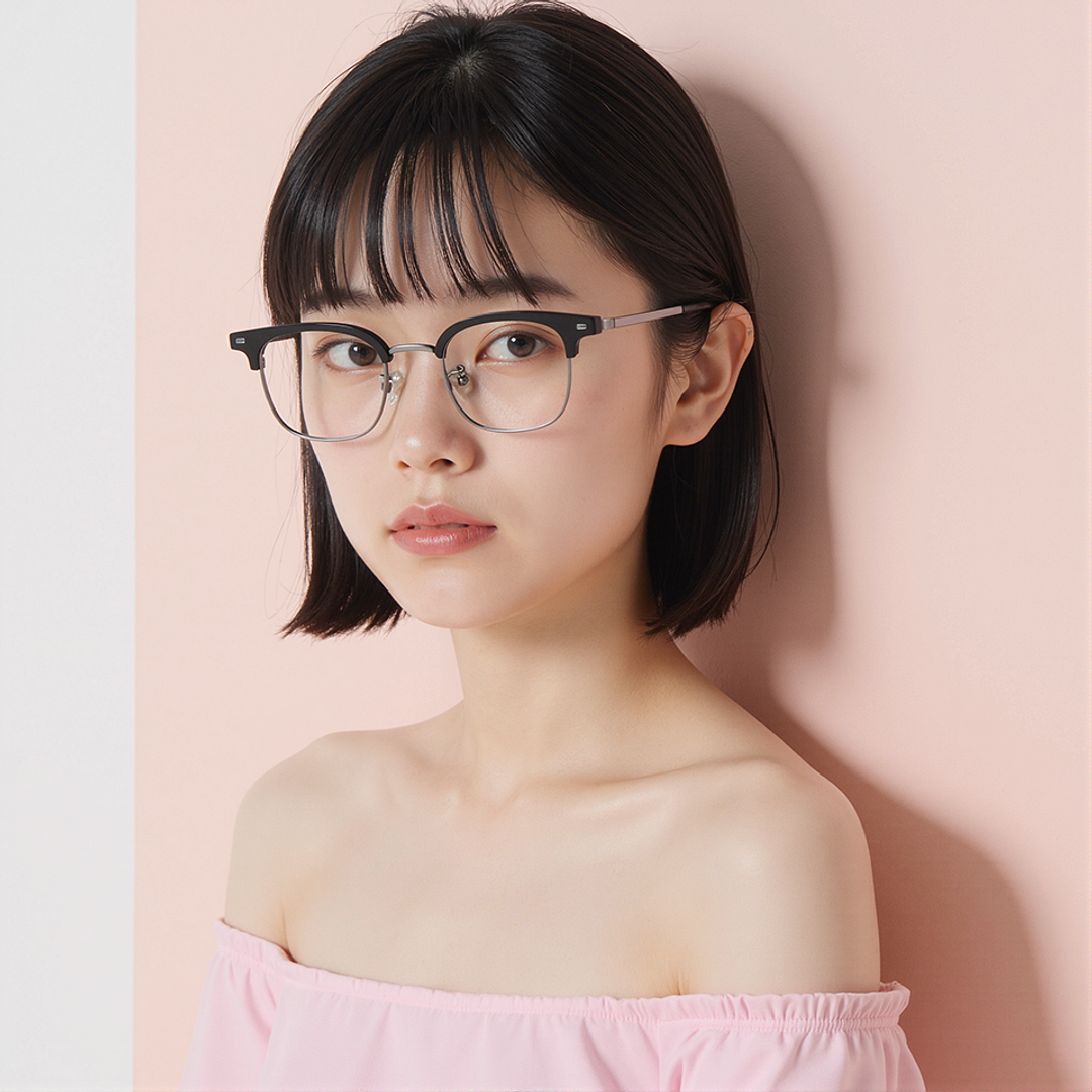 Lenskart Black Full Rim Clubmaster left side