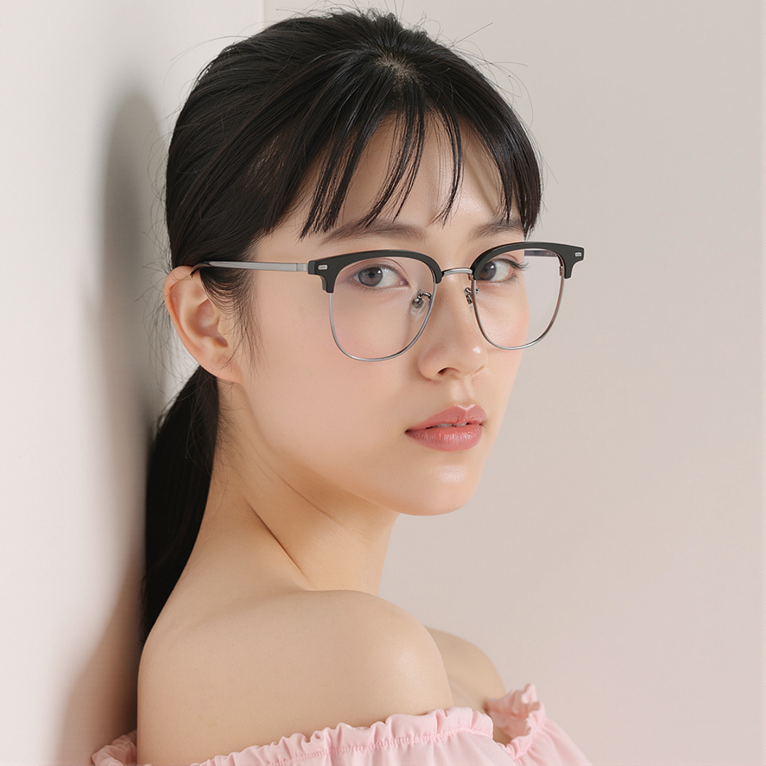 Lenskart Black Full Rim Clubmaster right side