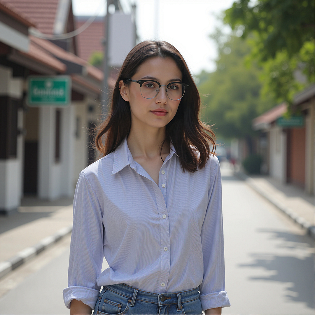 Lenskart Black Full Rim Clubmaster right side