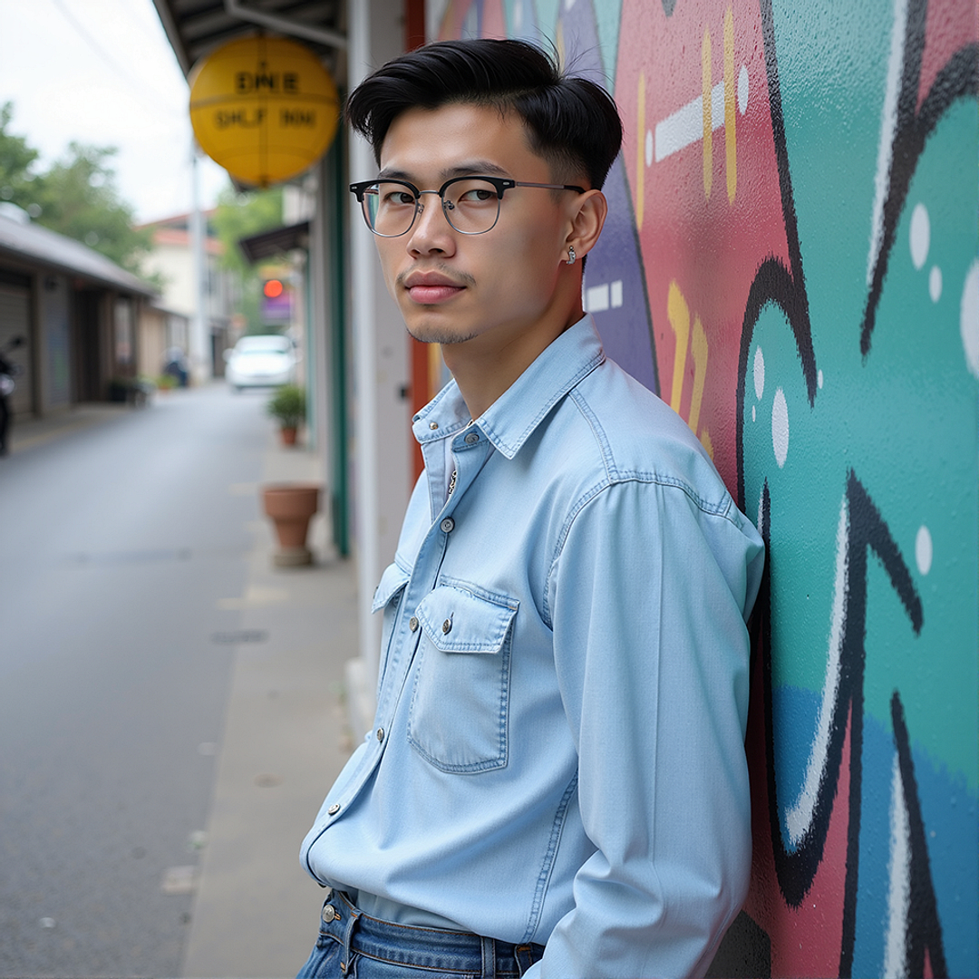 Lenskart Black Full Rim Clubmaster left side