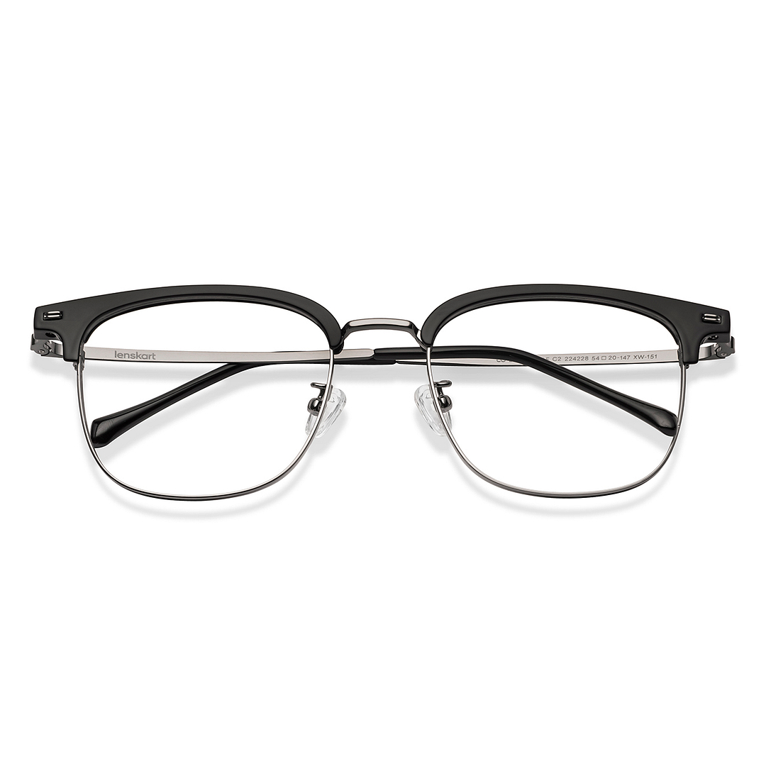 Lenskart Black Full Rim Clubmaster left side