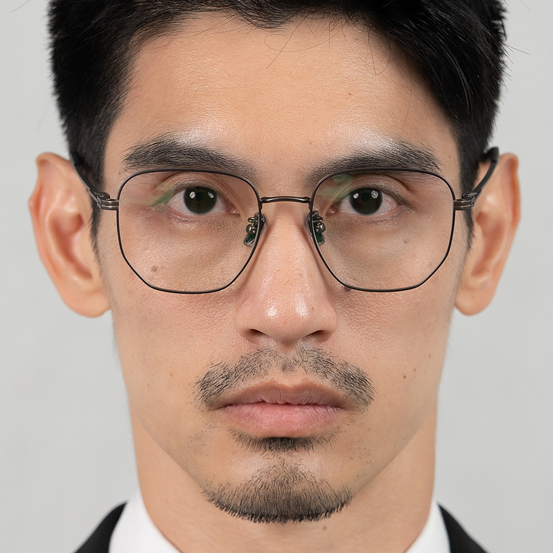 Lenskart Black Full Rim Geometric right side