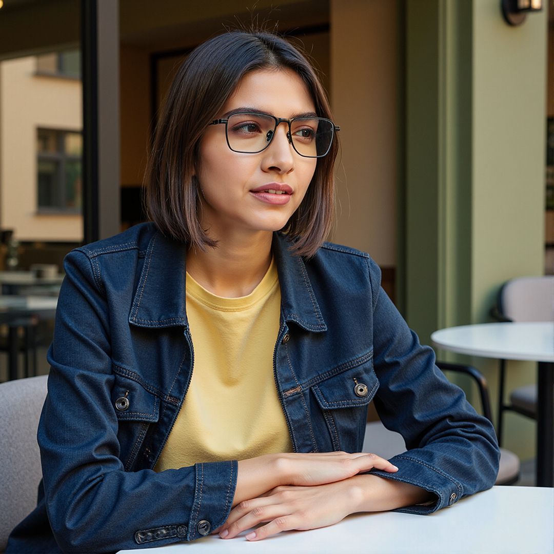 Lenskart STUDIO Black Full Rim Rectangle right side