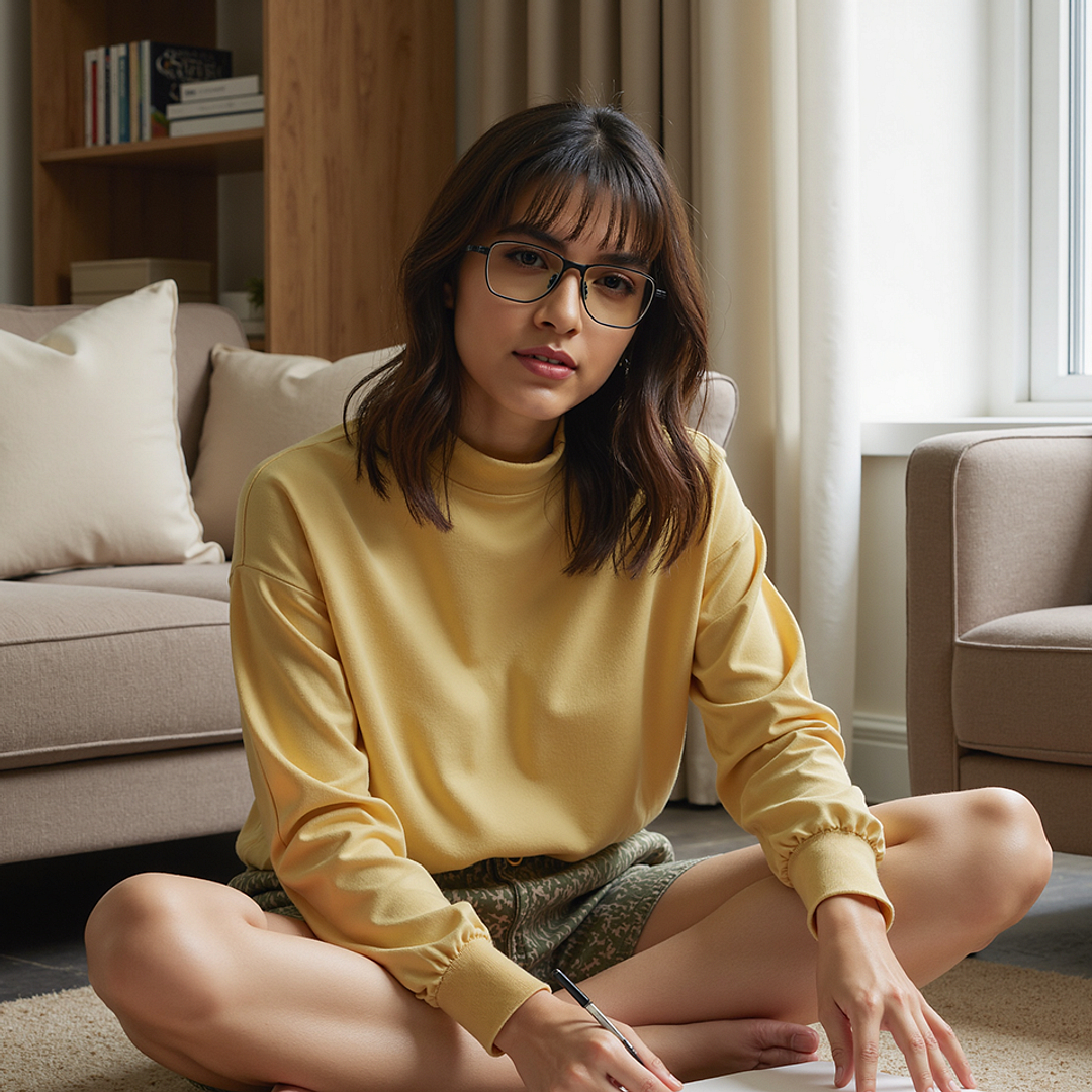 Lenskart STUDIO Black Full Rim Rectangle right side