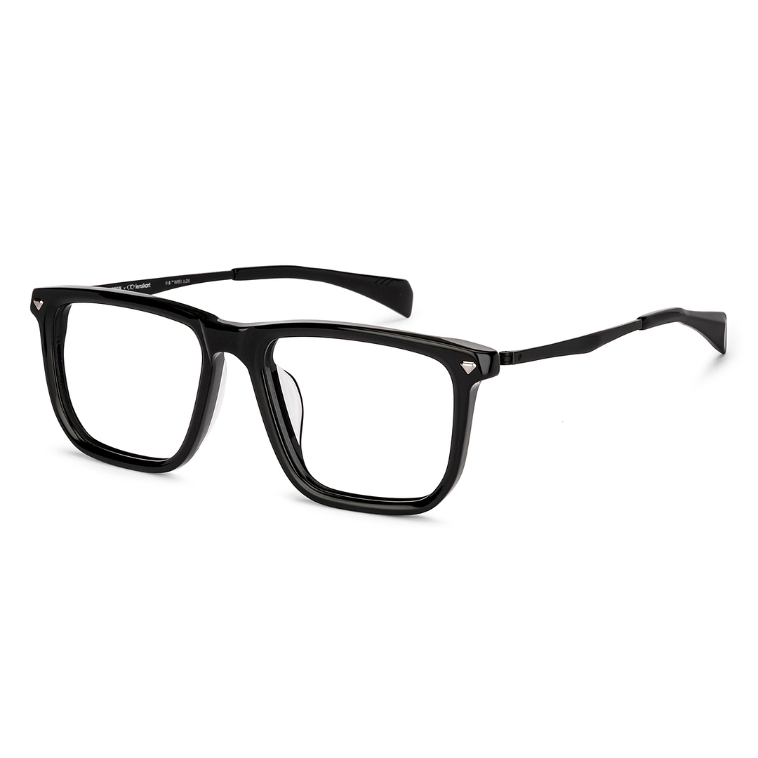 Lenskart STUDIO Black Full Rim Geometric left side
