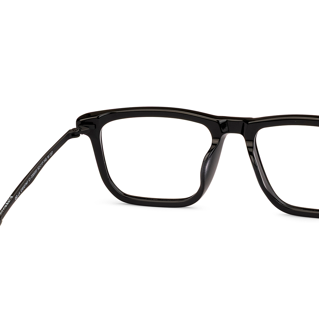 Lenskart STUDIO Black Full Rim Geometric left side