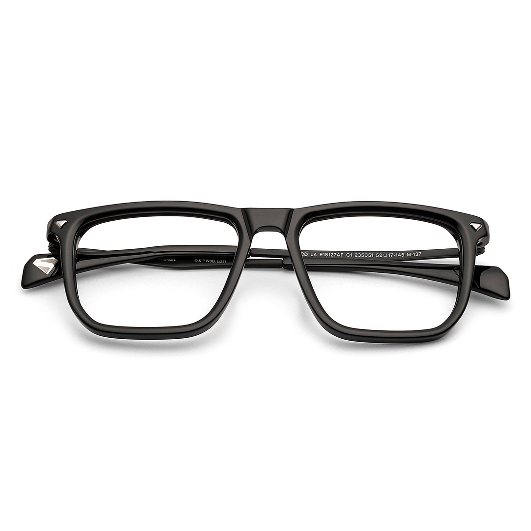 Lenskart STUDIO Black Full Rim Geometric right side