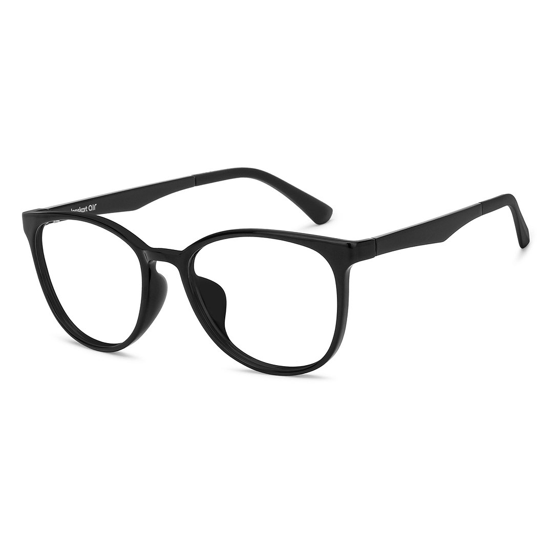 Lenskart Air Black Full Rim Round left side