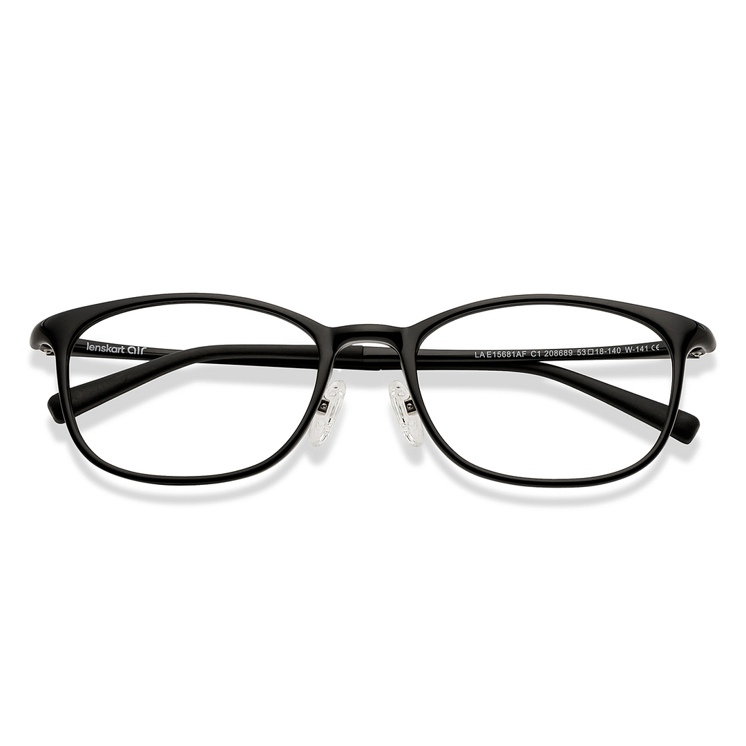 Lenskart Air Black Full Rim Round left side