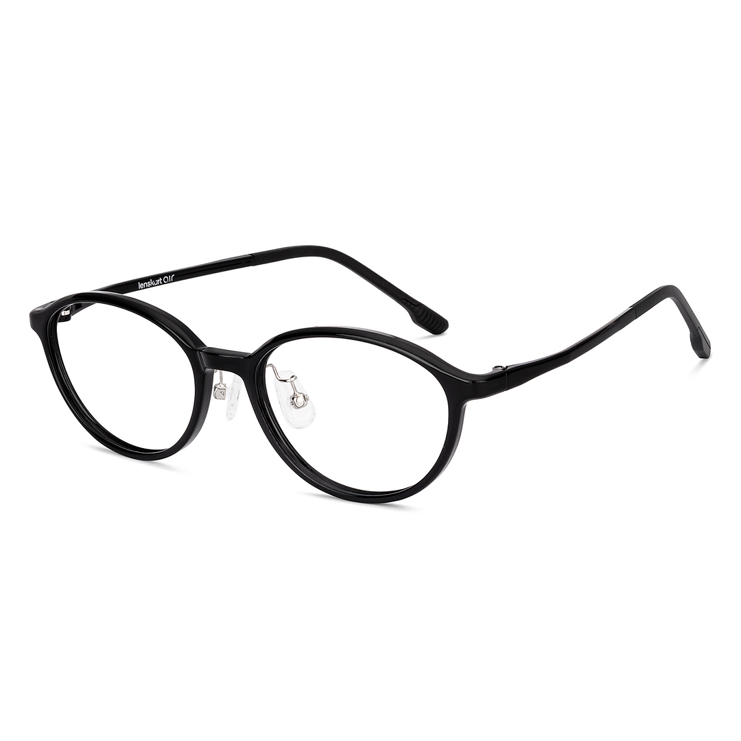 Lenskart Air Black Full Rim Oval left side