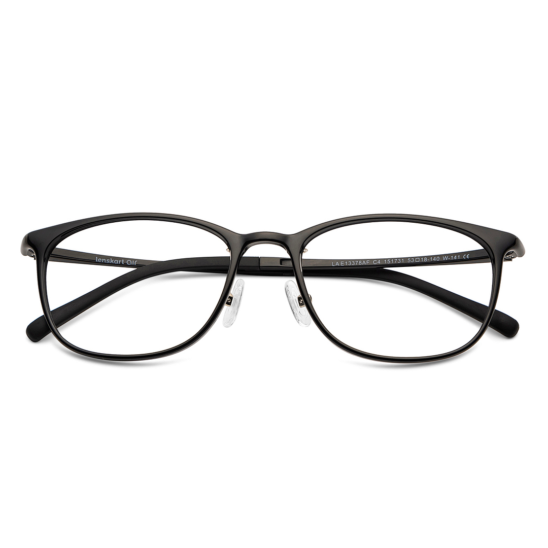 Lenskart Air Online Black Full Rim Rectangle left side