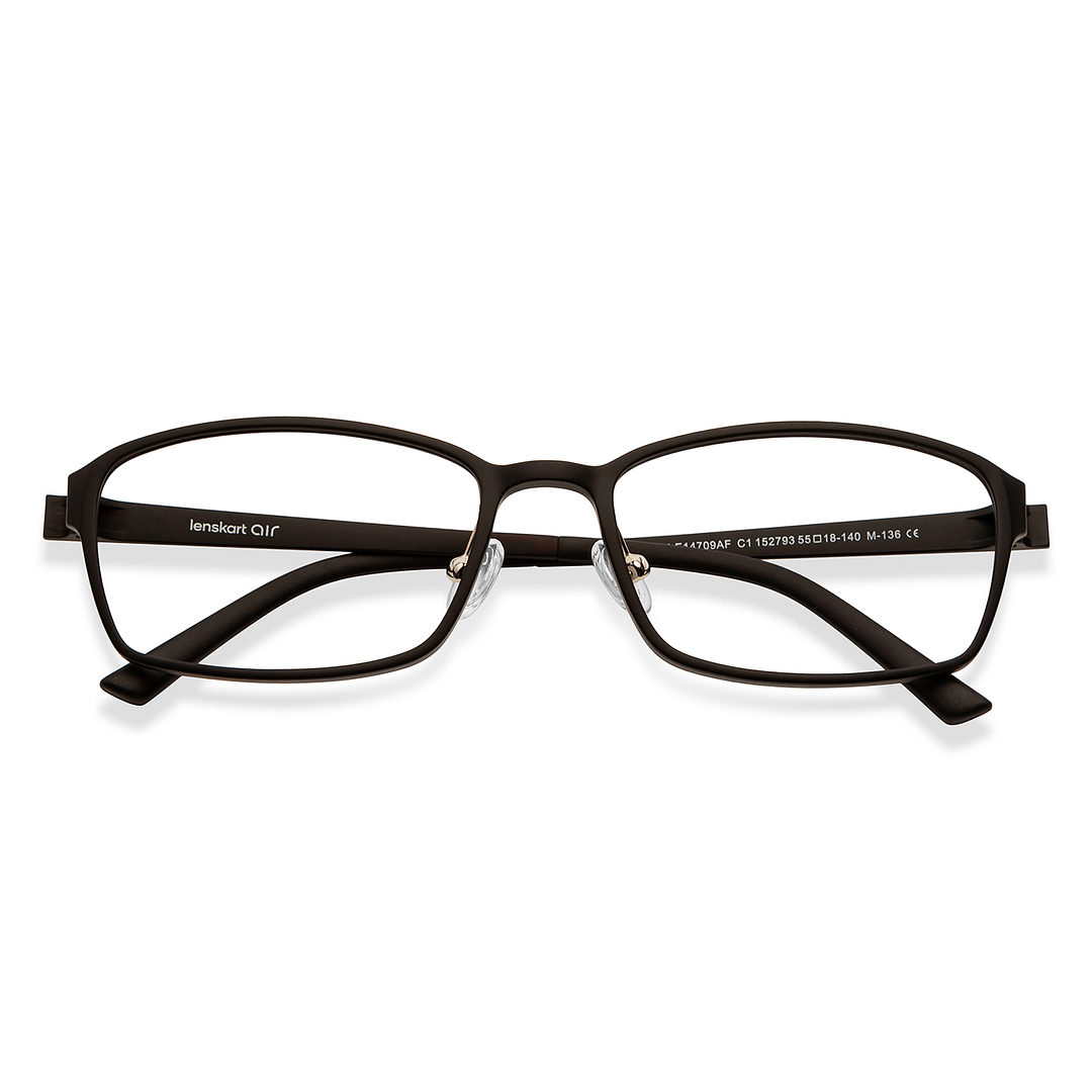 Lenskart Air Online Black Full Rim Rectangle left side