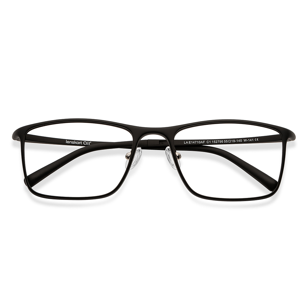 Lenskart Air Online Black Full Rim Rectangle left side