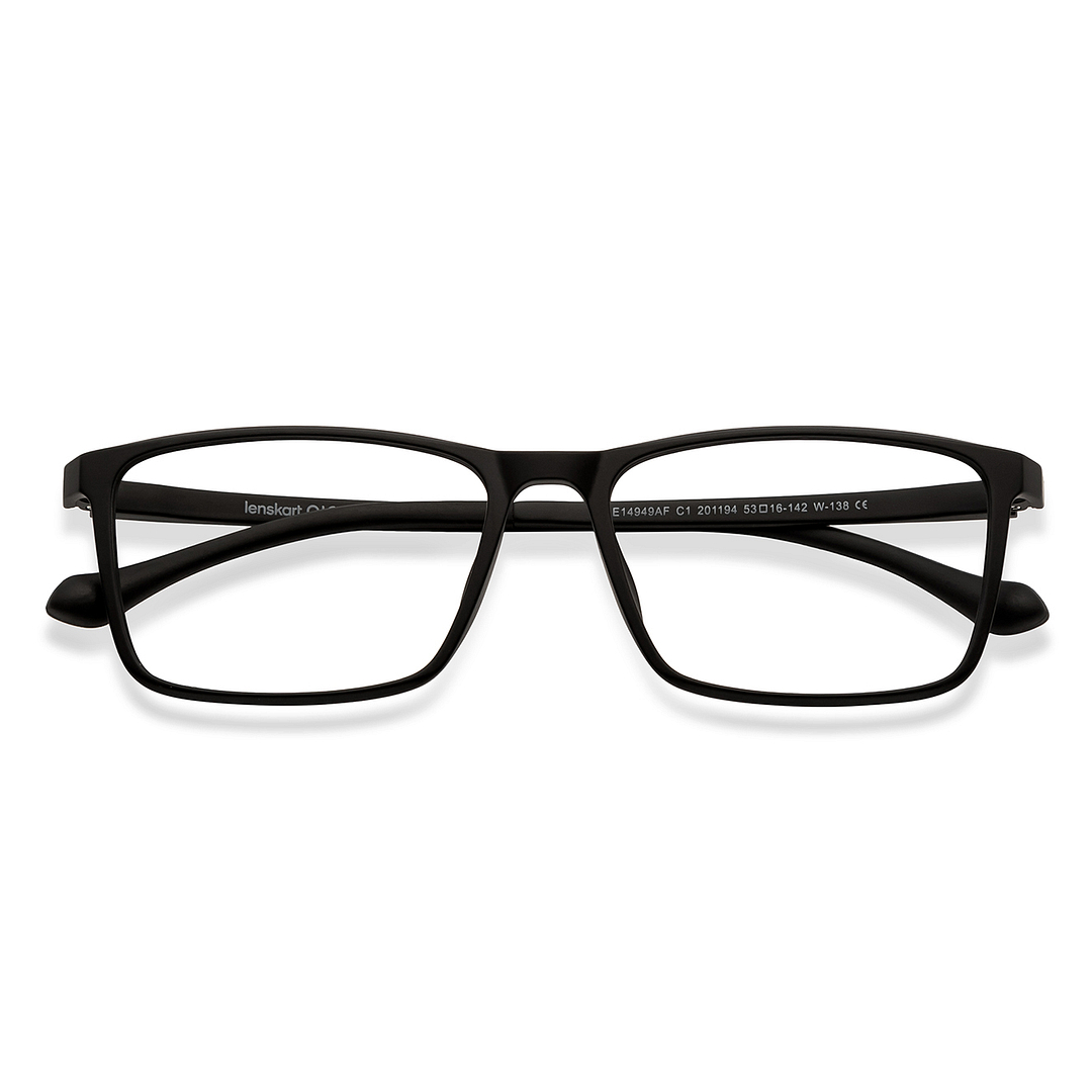 Lenskart Air Black Full Rim Rectangle left side