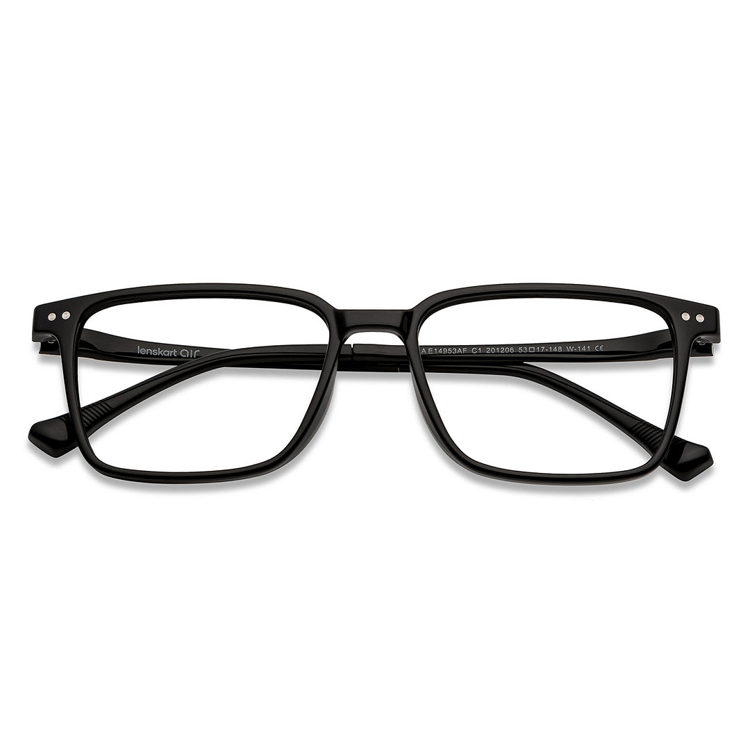 Lenskart Air Online Black Full Rim Square left side