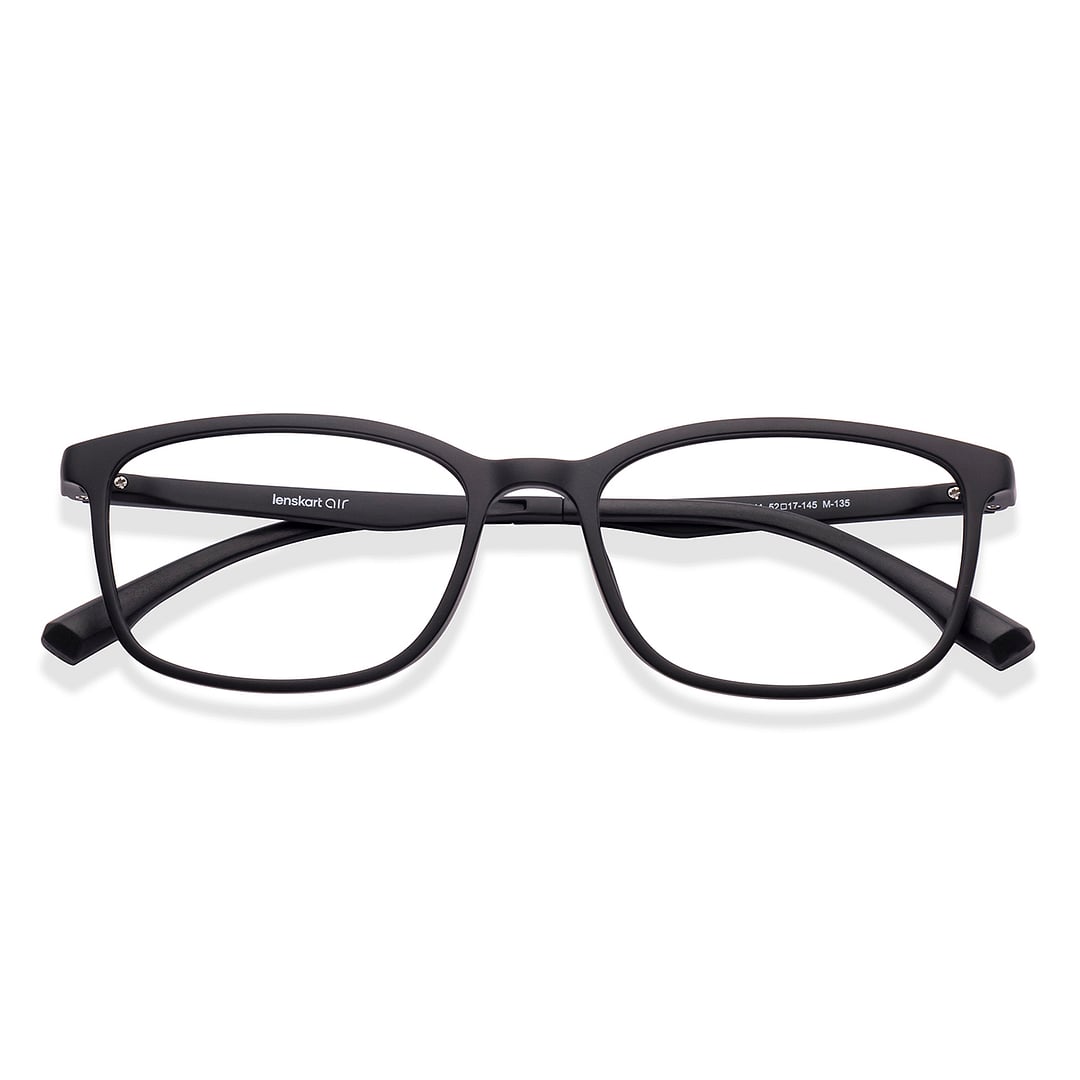 Lenskart Air Black Full Rim Rectangle left side