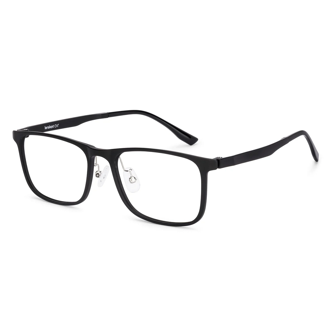 Lenskart Air Black Full Rim Rectangle left side