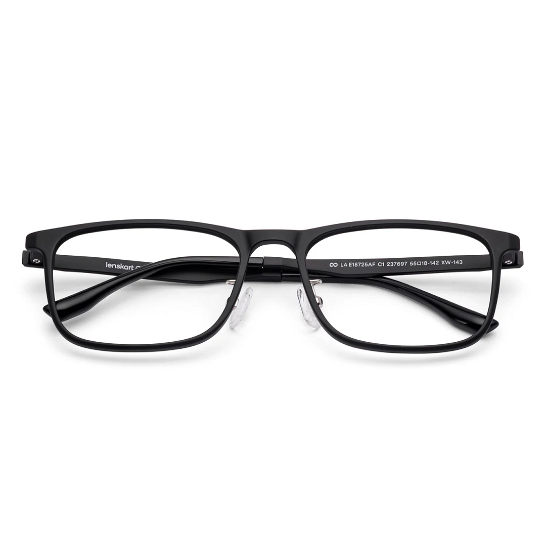 Lenskart Air Black Full Rim Rectangle left side