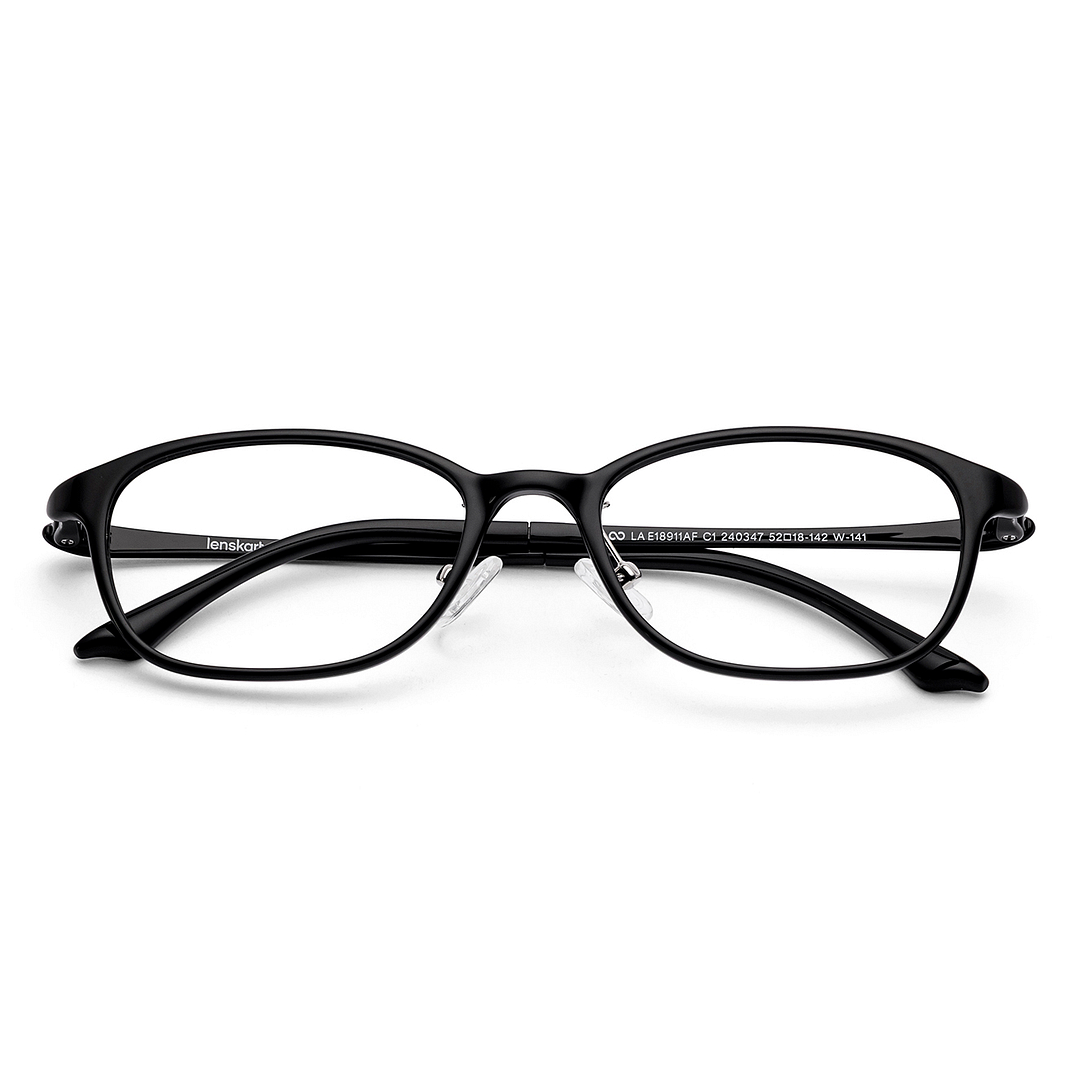 Lenskart Air Black Full Rim Rectangle left side