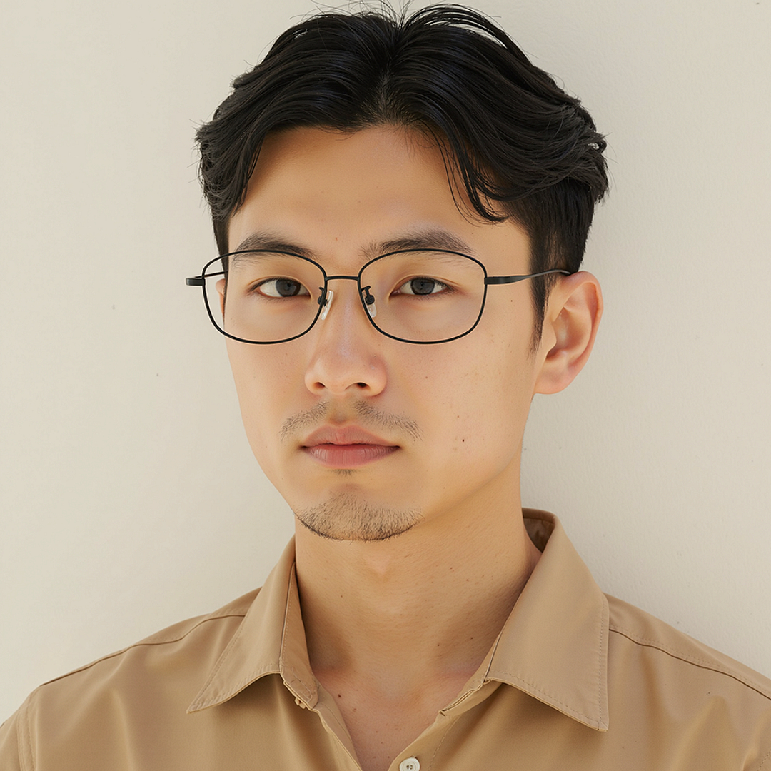 Lenskart Black Full Rim Rectangle left side