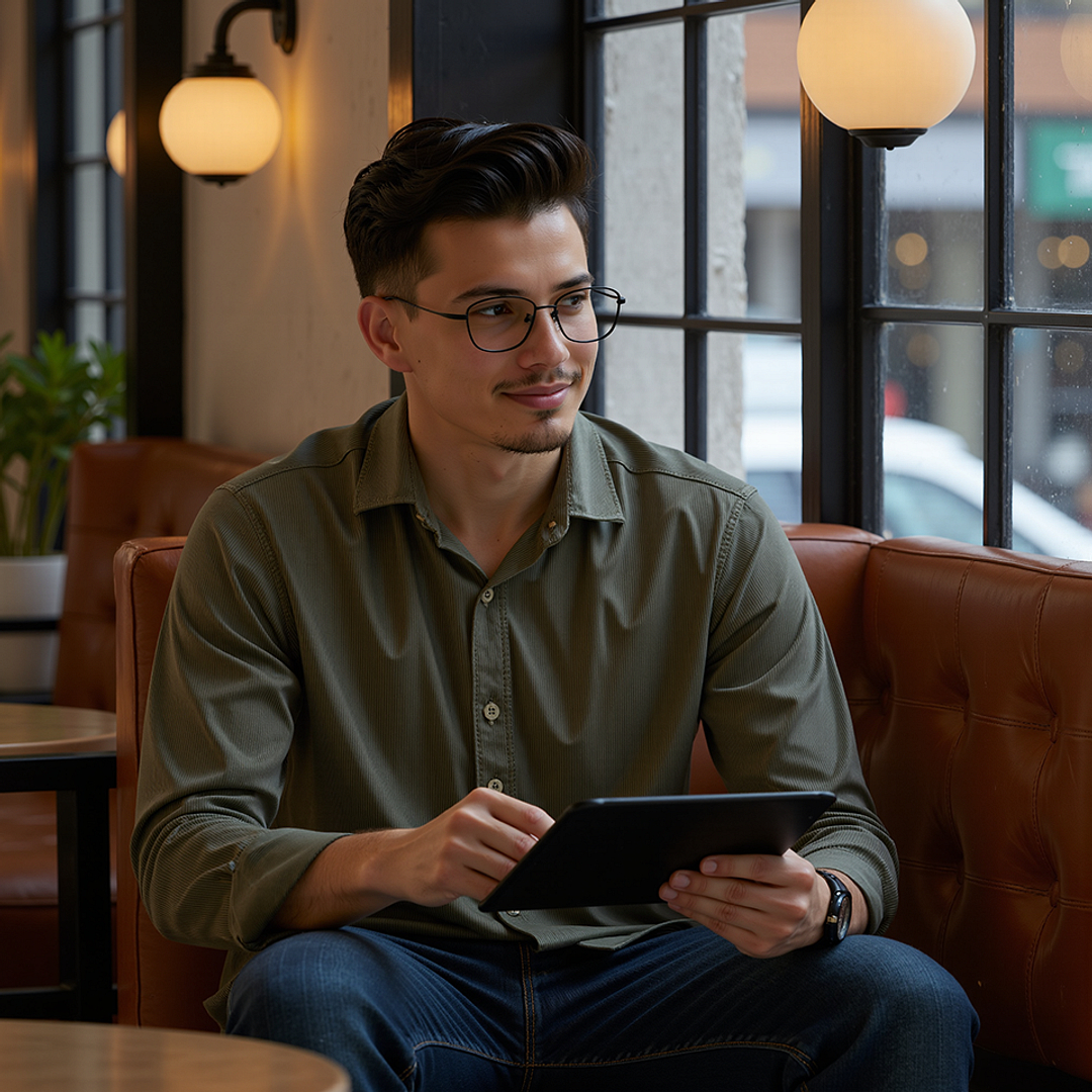 Lenskart Black Full Rim Rectangle left side