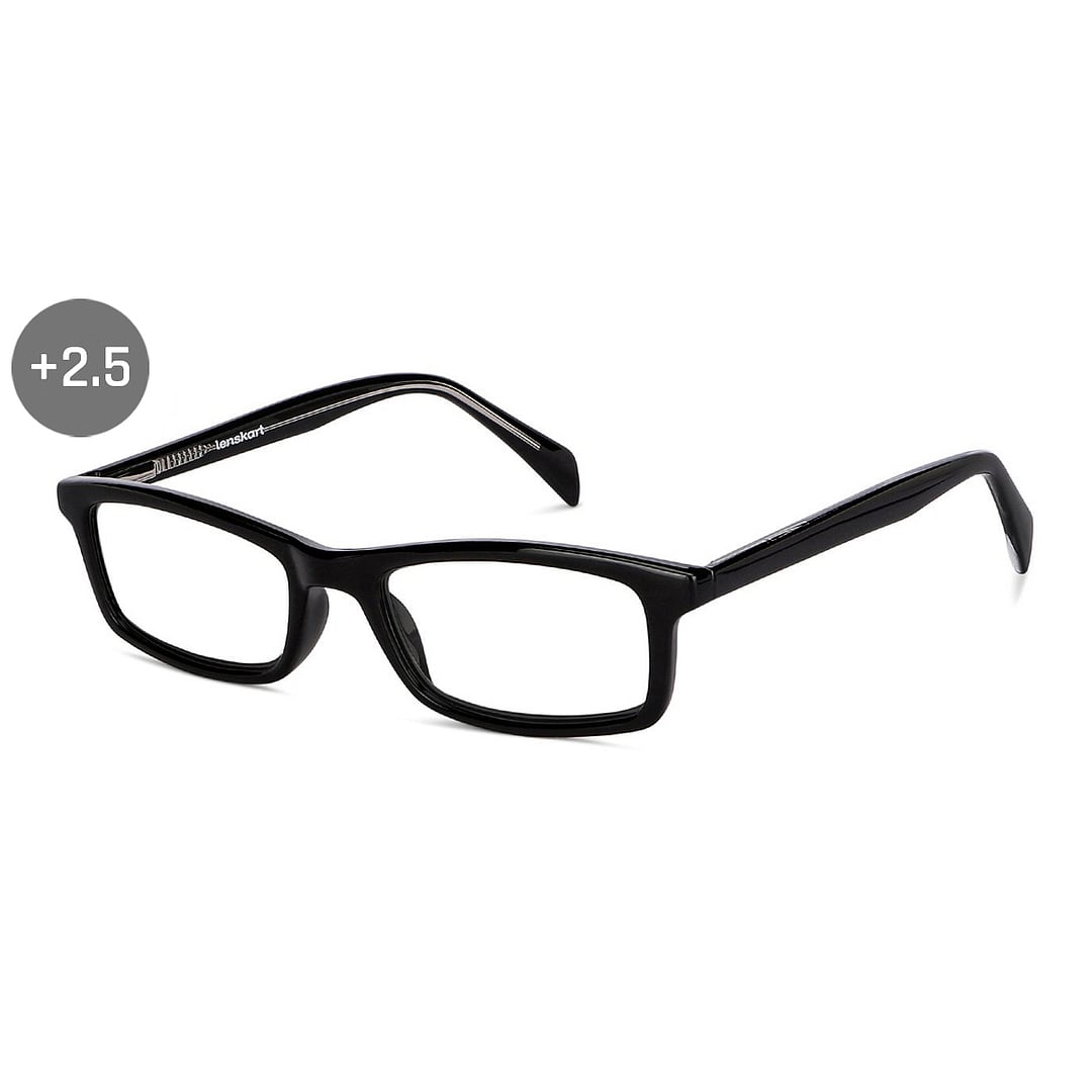Lenskart READERS Black Black Full Rim Rectangle Lenskart READERS LK E11058 Only for 2 5 Prefitted Powers right side
