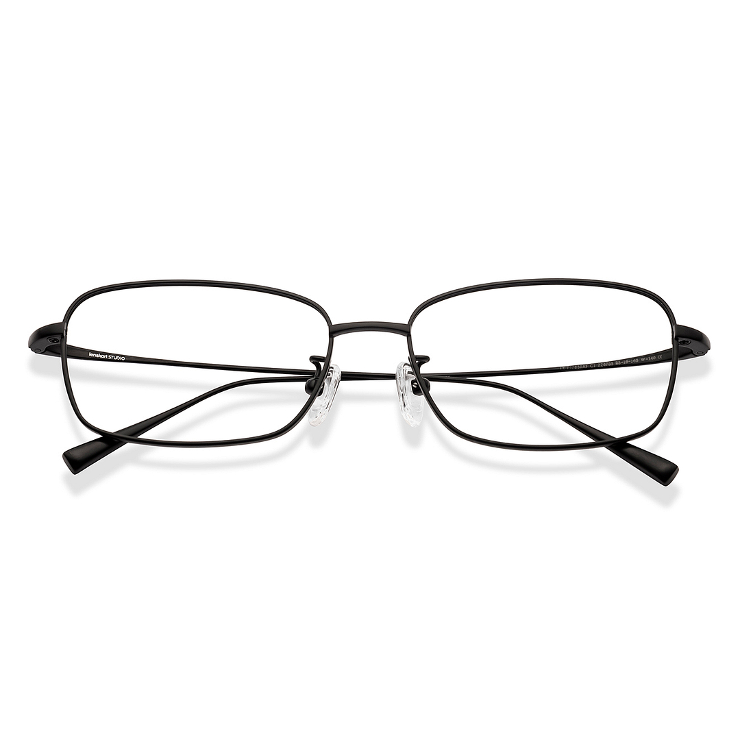 Lenskart Black Full Rim Rectangle left side