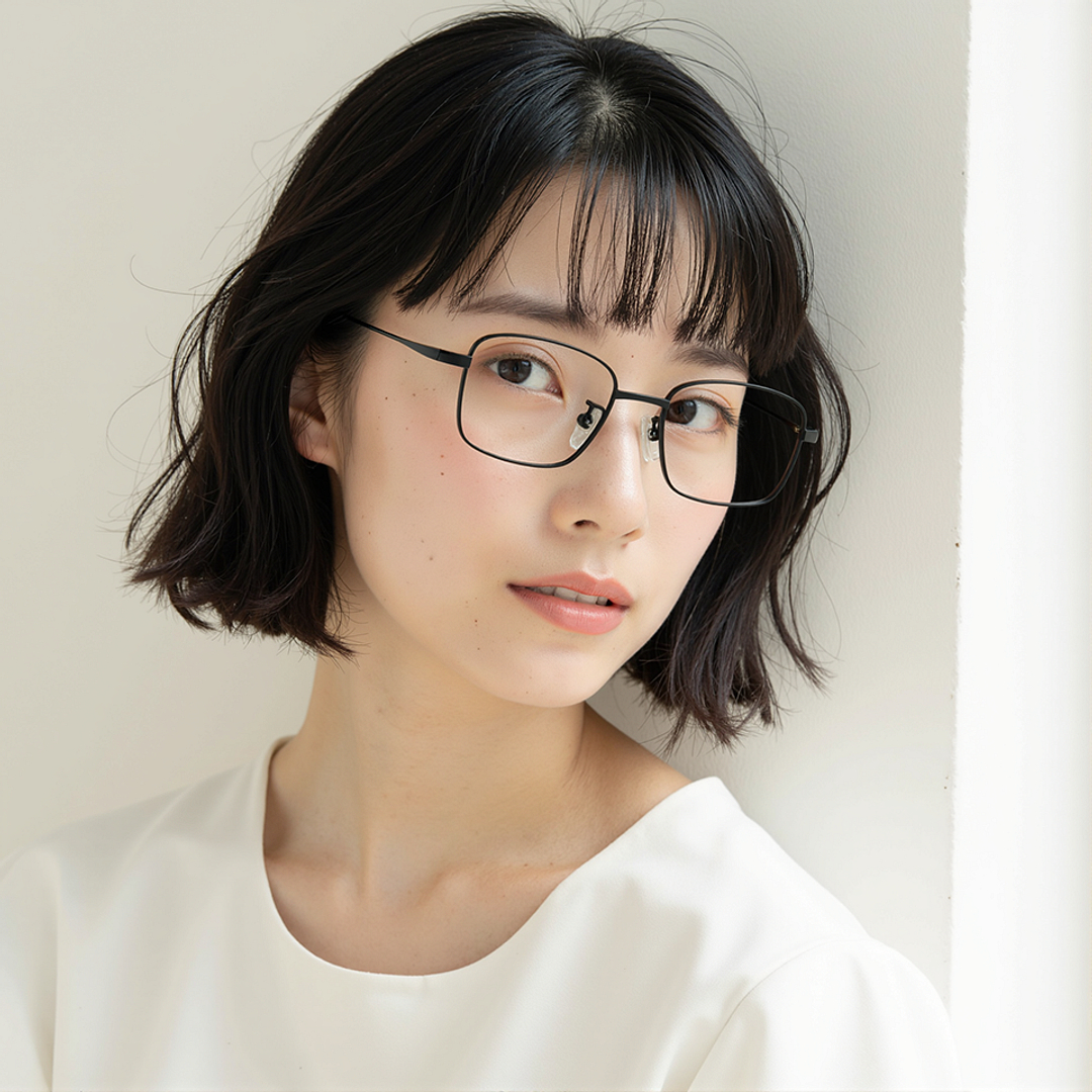 Lenskart Black Full Rim Rectangle left side