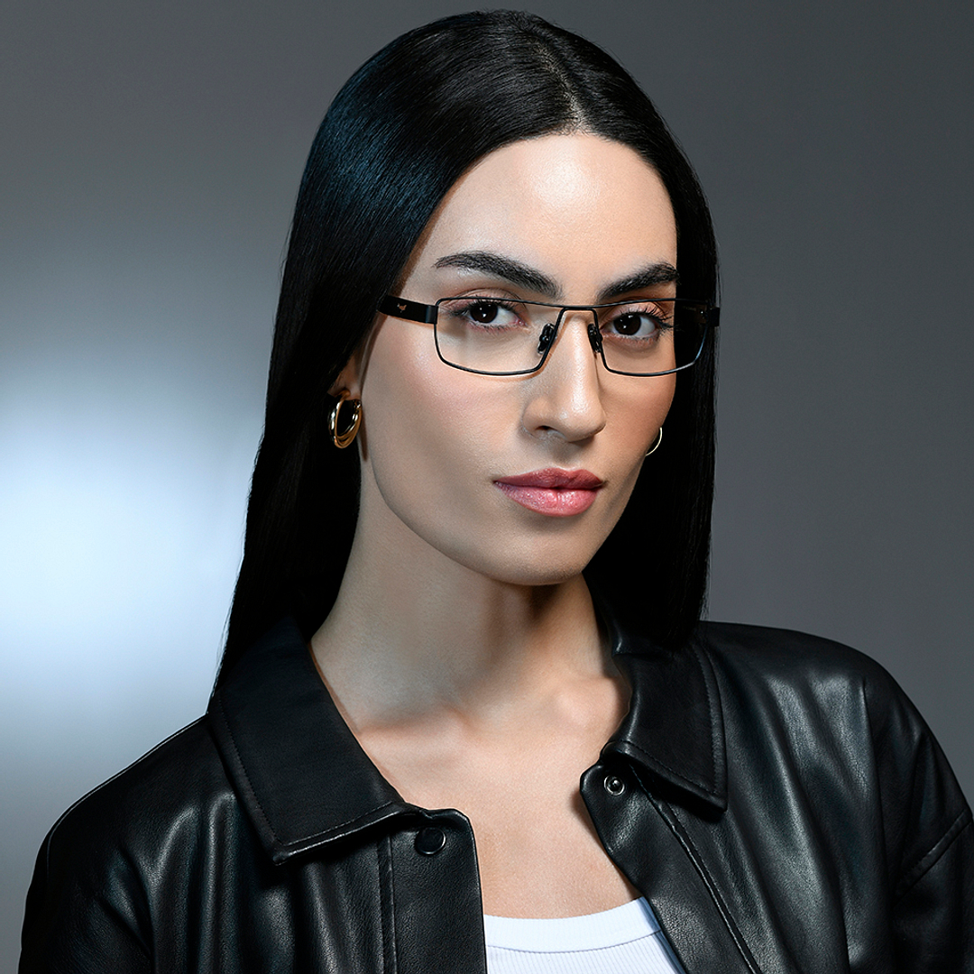 Lenskart Studio Online Black Full Rim Rectangle right side