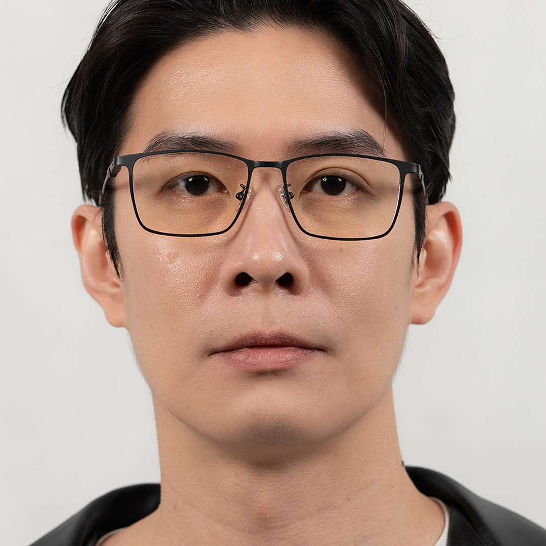 Lenskart STUDIO Black Full Rim Rectangle left side