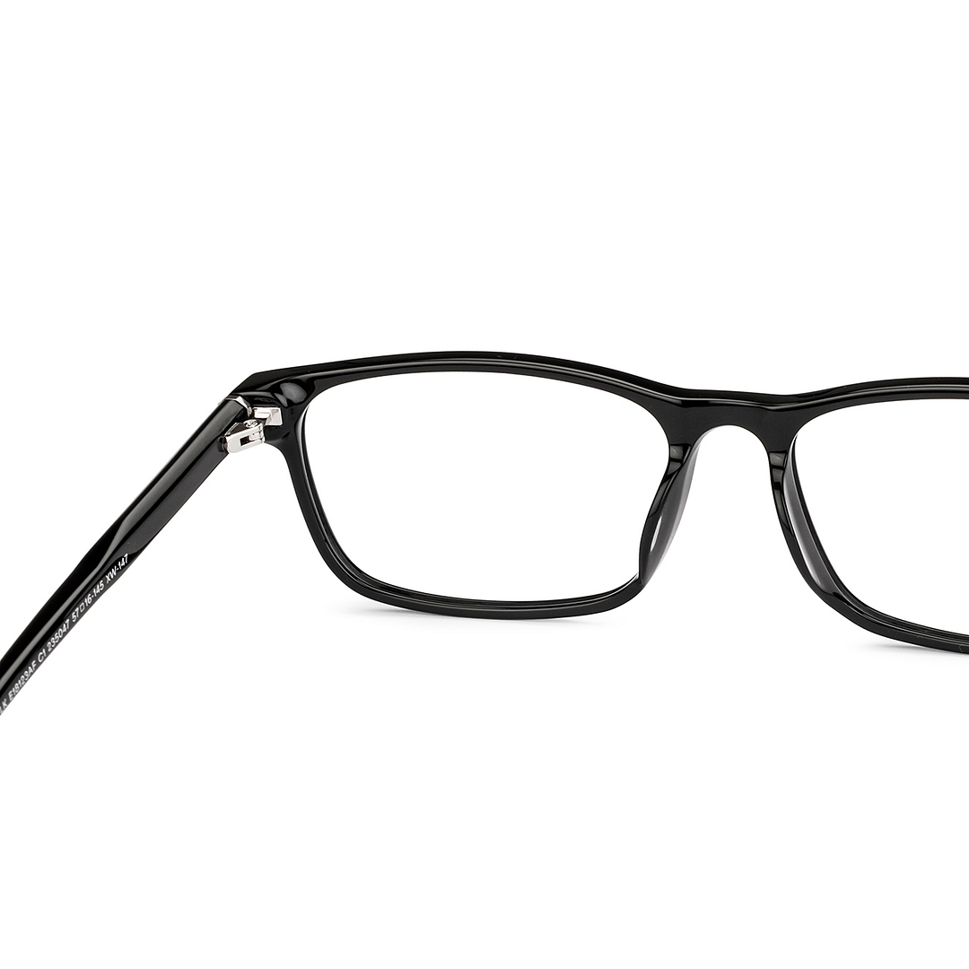 Lenskart STUDIO Black Full Rim Rectangle left side