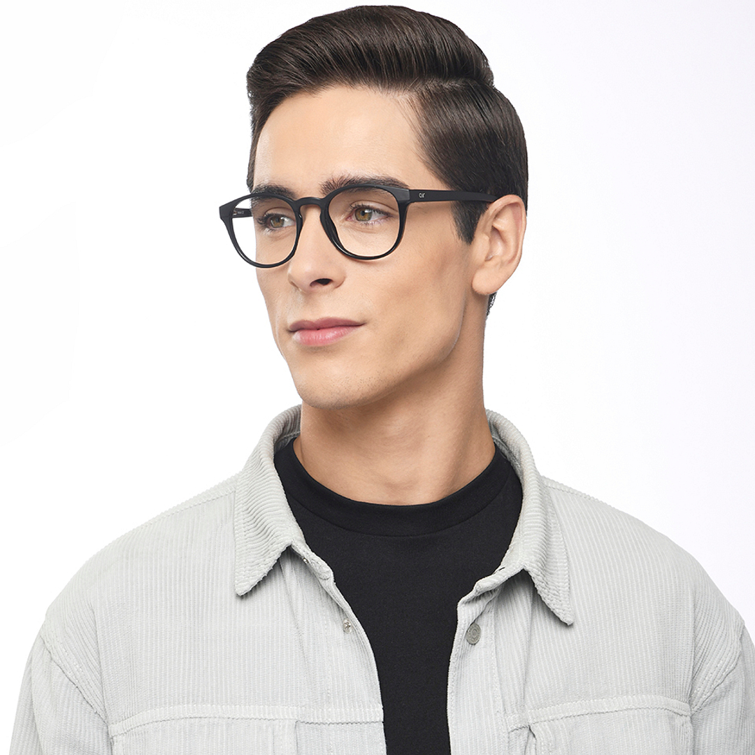 Lenskart Air Online Black Full Rim Round left side