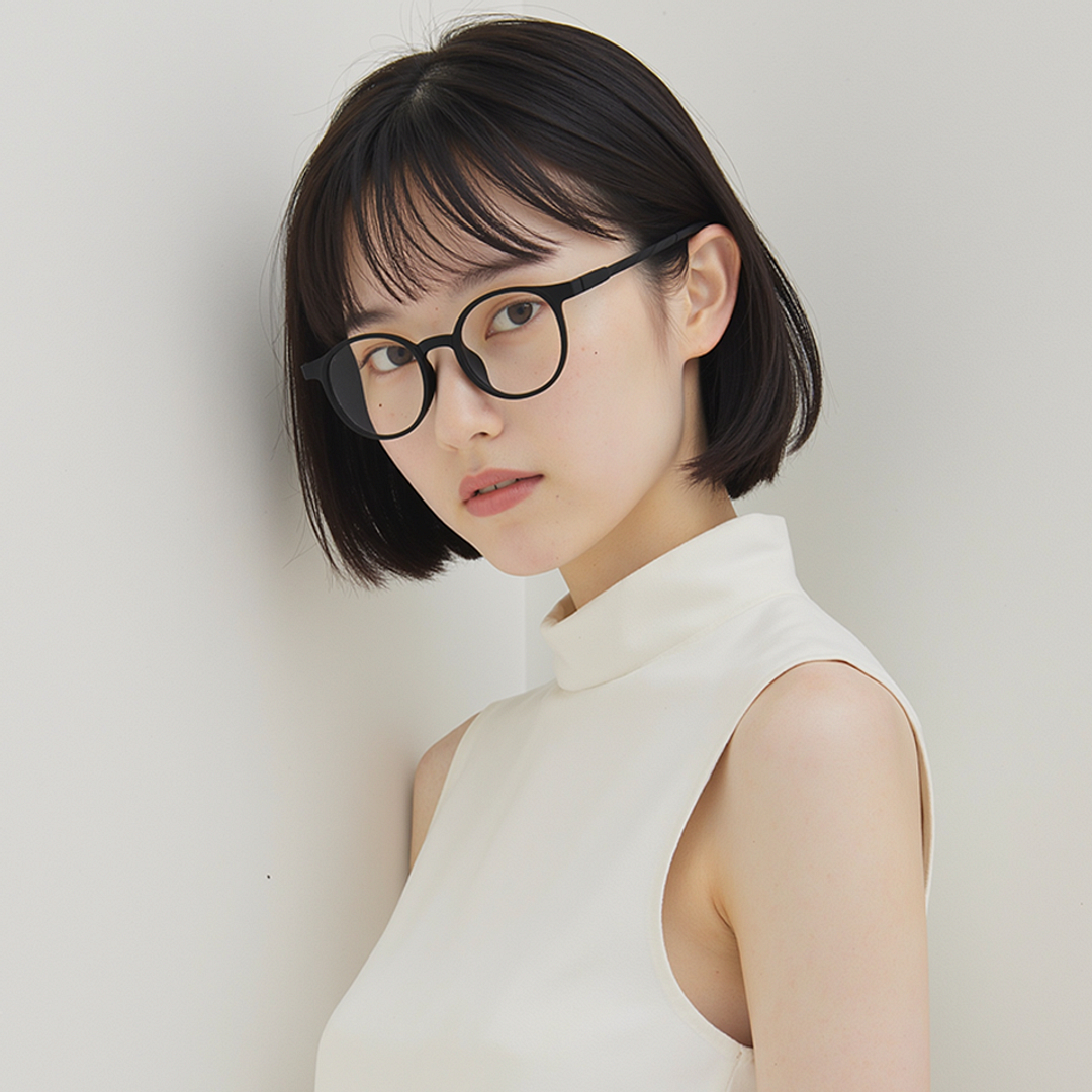 Lenskart Air Online Black Full Rim Round right side