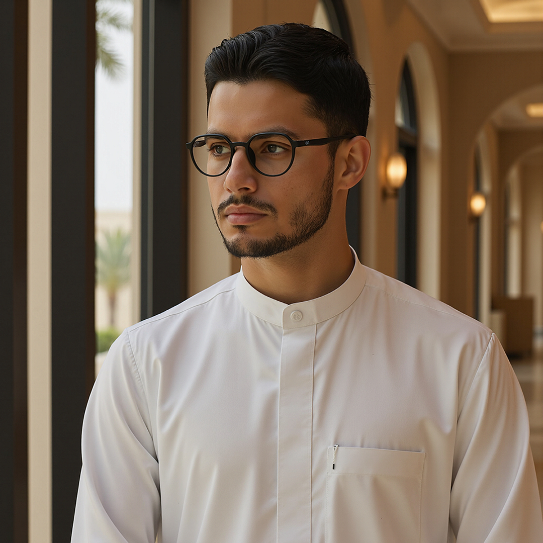 Lenskart Air Online Black Full Rim Round left side