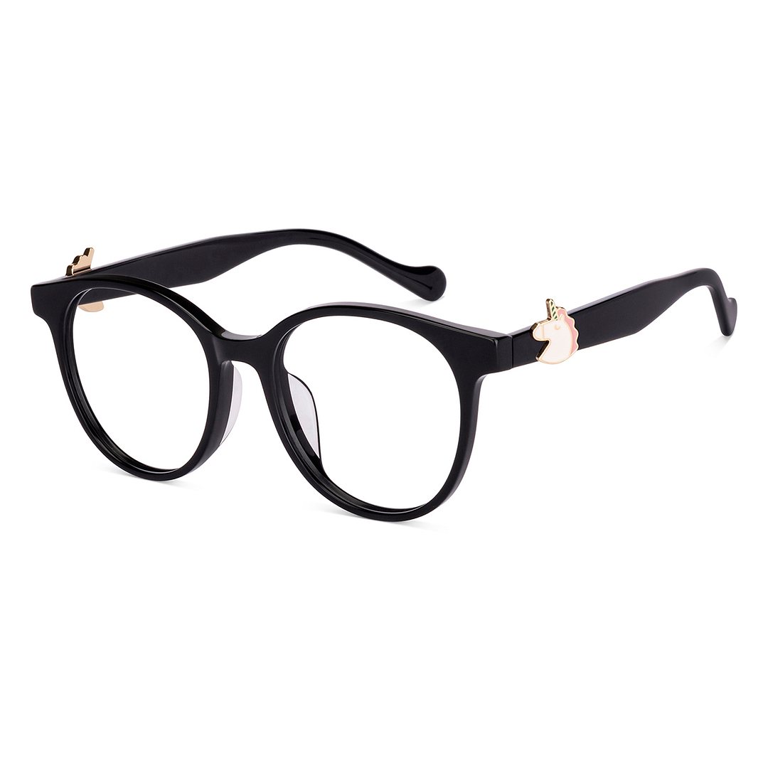 Lenskart Black Full Rim Round left side