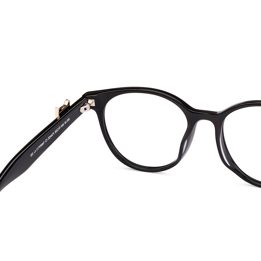 Lenskart Black Full Rim Round left side