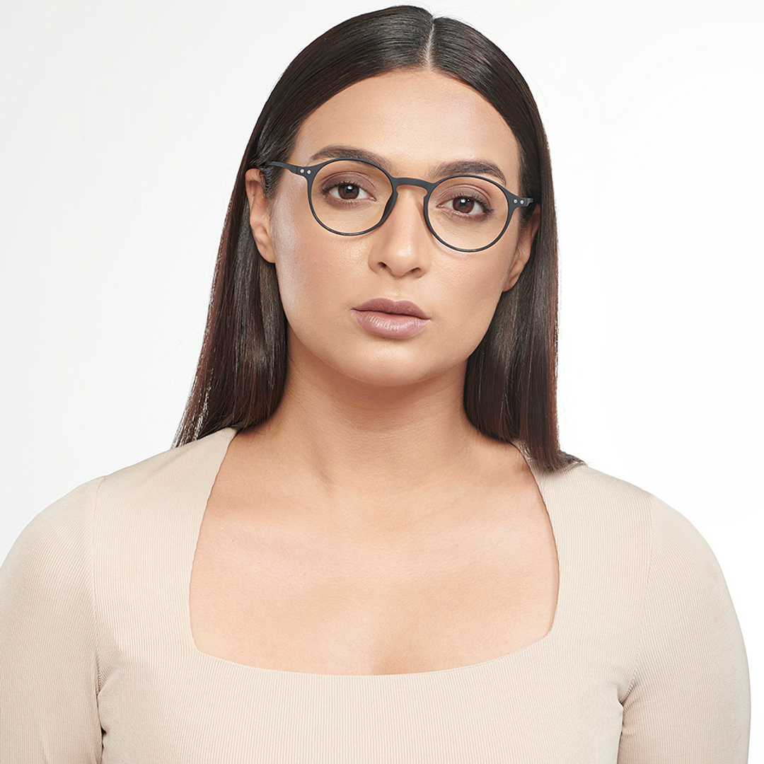 Lenskart READERS Black Black Full Rim Round Lenskart READERS LR E14648 Only for 2 5 Prefitted Powers right side