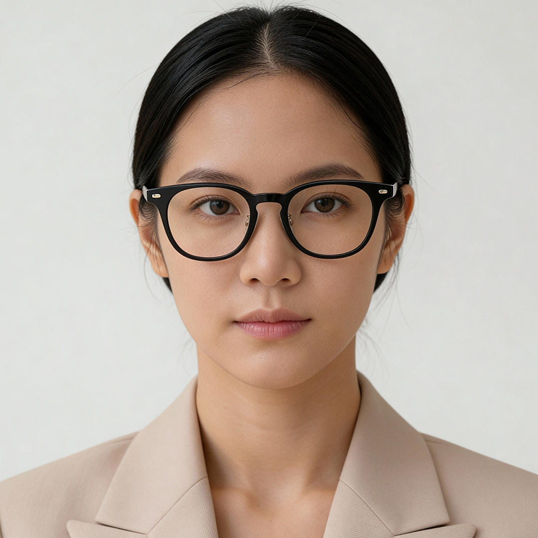 Lenskart Black Full Rim Round left side