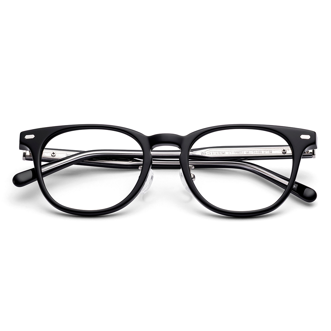 Lenskart Black Full Rim Round left side
