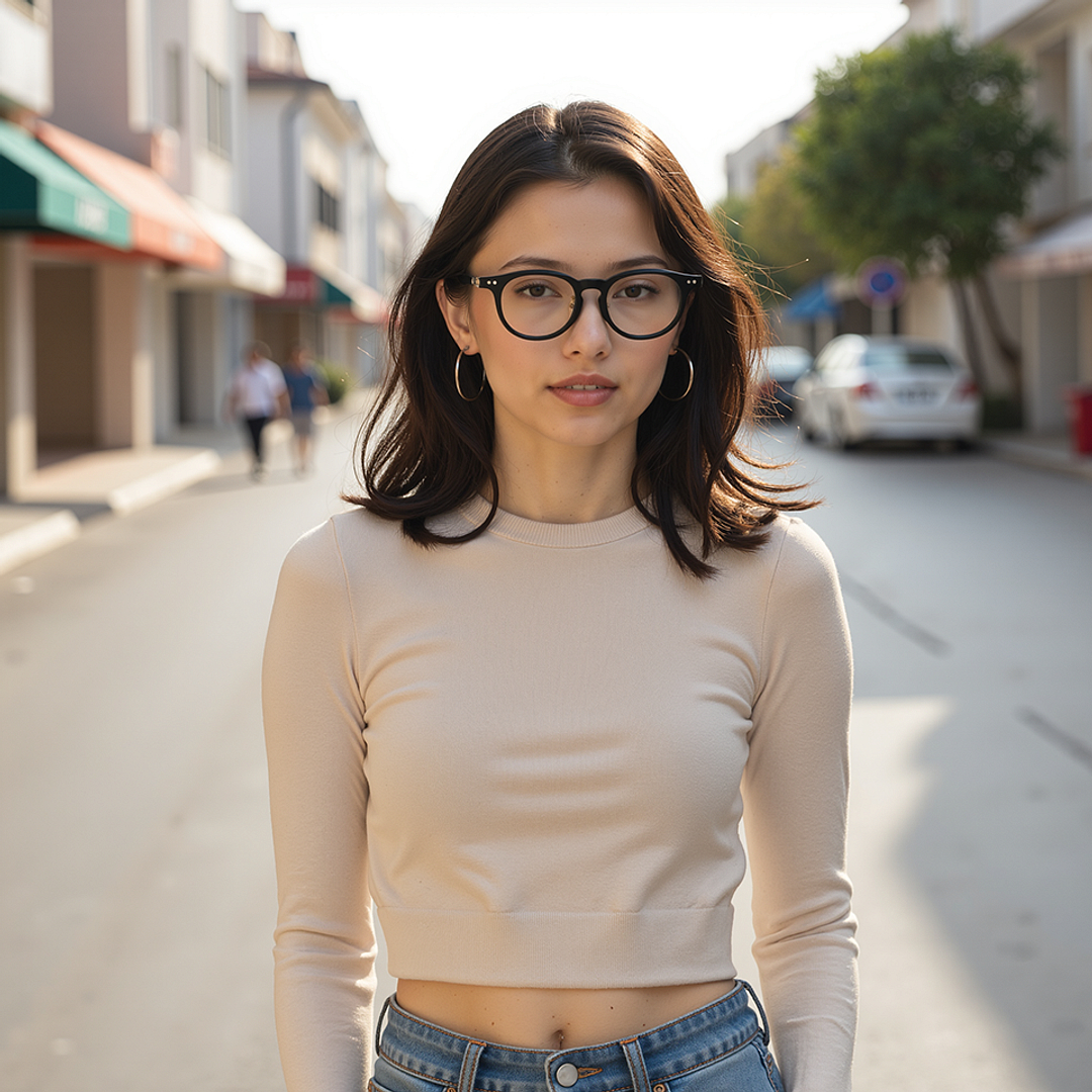 Lenskart Black Full Rim Round right side