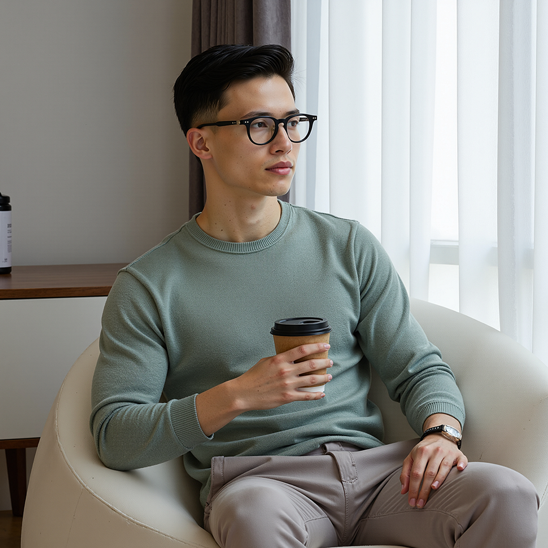 Lenskart Black Full Rim Round left side