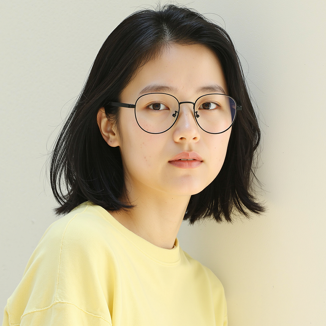 Lenskart Black Full Rim Round left side