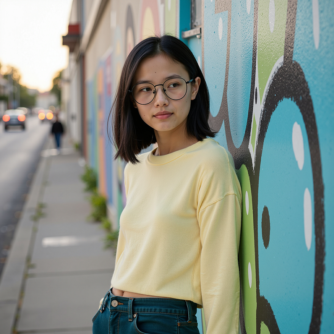 Lenskart Black Full Rim Round left side