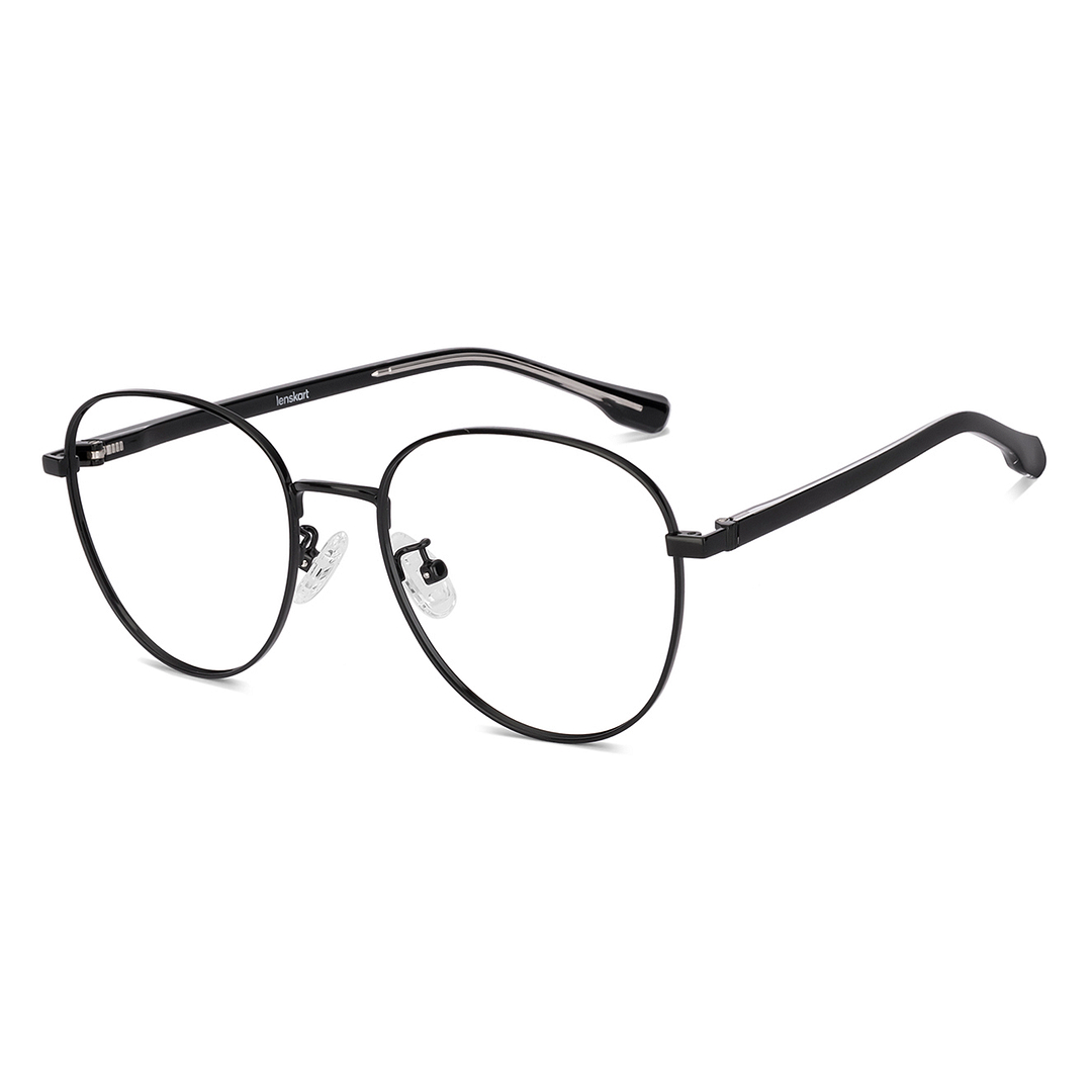 Lenskart Black Full Rim Round left side