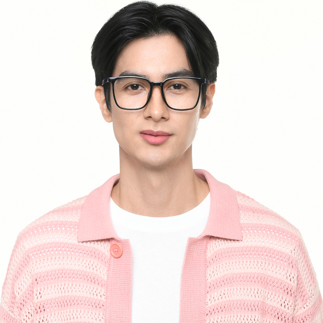 Lenskart Air Black Full Rim Square left side