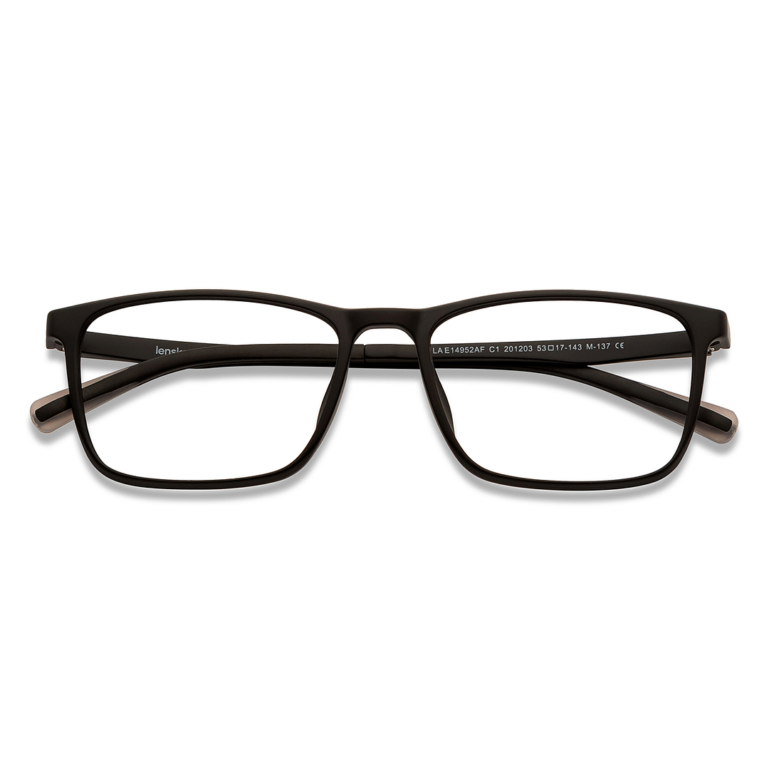 Lenskart Air Online Black Full Rim Rectangle left side