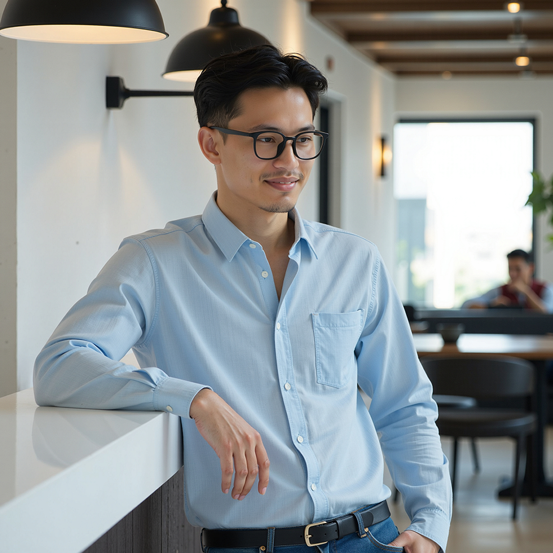 Lenskart Air Black Full Rim Square left side